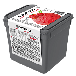 “MONTERRA” raspberry dessert with strawberry pieces